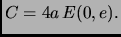 $\displaystyle C=4 a \,E(0,e).$