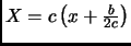 $ X=c\left( x+\frac{b}{2c} \right)$