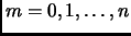 $ m=0,1,\dots,n$