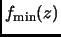 $\displaystyle f_{\text{min}}(z)$