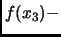 $ f(x_3)-$