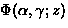 $\Phi(\alpha,\gamma;z)$