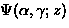 $\Psi(\alpha,\gamma;z)$