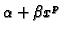 $\alpha +\beta x^{p}$