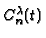 $C_{n}^{\lambda }{(t)}$