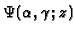 $\Psi (\alpha ,\gamma ;z)$