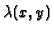 ${\lambda (x,y)}$