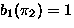 $b_1(\pi_2)=1$